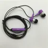 Colorful 3.5mm Earphones In-Ear Headphones with Mic Stereo plastic Headset for all mobile android smart phone earbuds and packing
