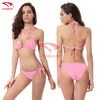 2017 Sıcak sling bikini düz renk kadın mayo bikini set mayo Çok arsız brezilya alt Maillot De Bain Bikini