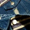 Горячая 2017 крытый проблемные отверстие разорвал джинсовая куртка мужчины старинные Slim Fit студент подростки пальто ретро дешевые мотоцикл верхняя одежда