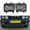 2 Pcs Bumper Front Crystal Clear Tampa Da Luz de Nevoeiro Para BMW E30 318i 318is 325i 325is