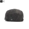 Partihandel-2016 Solid Vintage Wool Beret Män Bone Flat Cap Winter Mössor för Män Berets Hat Kvinna Newsboy Peaked Cap Women Berrets