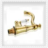 Wholesale And Retail Long Spout Quality Bathroom Sink Faucet With Brass Golden Single Handle Single Hole / Luxury Bathroom Mixer Tap Sale