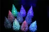 Acrylic LED Christmas Tree Night Light Crystal Christmas Tree Colorful Christmas Ornaments Xmas Night Lamps For Gift