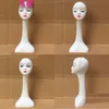 Plastic Long Neck Wig Display Mannequin Head Shop Window Model Show Shelf for Jewelry and Scarf Display1674338