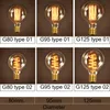 40W Retro Lamp Edison Bulb ST64 G80 G95 Vintage Socket DIY Rope Pendant E27 Incandescent Bulb 220V 110V Holiday Lights Filament Lamp Lampada