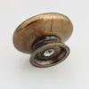 Dia 40mm antika pirinç çekmecesi mutfak dolabı düğmeleri vintage bronz şifoniyer kapı kolları Knob Rustico Retro Mobilya Knobs240L