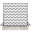 Grey Chevron Photography Back Drops Wooden Floor Digital Printed Vinyl Background for Kids Baby Photographic Backdrops Props 5x7ft