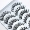 False Eye Lash Natural Long Curling Thick Fake Eyelashes Women Makeup Tools Accessories 5 Pairs Fashion eye lashes for Woman Lady