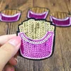 10PCS Chips Sequined Patches for Clothing Iron on Transfer Applique Food Patch for Jeans Bags DIY Sew on Embroidery Sequins