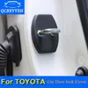 4 stks / partij Auto deurslot Beschermhoes voor Toyota Corolla Camry Highlander Vios Rav4 Prado Auto Deur Lock Decoratie Auto Cover