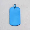 100 stukslot Goud Blauw Rosegoud Zwart Roestvrij Staal Leger Dog Tags Mannen Jongen Mode Hangers2491498