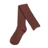 Socks & Hosiery Wholesale- 2022 Women Cotton Wool Braid Over Knee Winter Warm Thigh-Highs Hose Stocks Y05