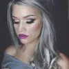 100% brazylijskie ludzkie 3 wiązki nieprzetworzona fala ciała szara splotki Sliver Grey Faly Hair Extensions