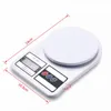 10 kg1g cyfrowy elektroniczna skala kuchenna LCD Ważenie skali pocztowej 10000G Biała kuchnia Automatyczne narzędzia pomiarowe niskie ciasto1409686