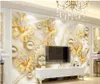 Bijoux fleurs 3D esthétique TV fond mural 3d papier peint 3d papiers peints pour tv toile de fond 6598087