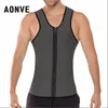 Afslanken Riem Buik Mannen Body Shaper Man Taille Trainer Afslanken Vest Shirt Ultra Zweet Neopreen Thermo Body Shaper Plus Size