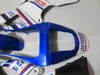 Kit de carénage de vente chaude pour Yamaha YZF R1 2000 2001 ensemble de carénages bleu blanc YZFR1 00 01 OT09