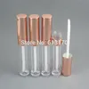 Frete grátis 6 ml tubos de gloss labial, Rose Gold Cap, Cilindro Lip stick embalagem recipiente, Vazio diy lip balm garrafa 50 pc / lote