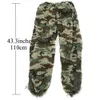 3Dユニバーサルカモフラージュスーツウッドランド衣服調整可能なサイズ狩猟軍の屋外スナイパーセットキット9322865