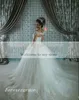 Vintage Tanie Sheer Długie Rękawy Zimowa Suknia Ślubna Wysokiej Jakości Gorset Back Lace Aplikacje Bridal Suknia Custom Made Plus Size
