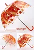 Simanfei 4 Colors Maple Leaf Leaves Cage Umbrella Transparent Rainny Sunny Umbrella Parasol Cute Umbrella Women Cute Clear Apollo Princess