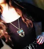 Moda Lady Crystal sowa wisiant Naszyjnik Vintage długi łańcuch Naszyjnik Kobiety Zwierzęta Jinda biżuterii