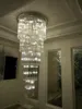 NEW Glass Ceiling Chandeliers Fixture Large lustre de cristal staircase, stairs, Crystal Stair Lamp for hotel and project