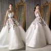 Fabulous Broderi Ball Gown Prom Klänningar En axel skräddarsydda kvällsklänningar Golvlängd Satin Pläterad Formell Klänning