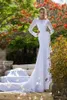 Simple Backless Wedding Gown Long Sleeve ELegant Bateau Neck Custom Made Formal Bridal Gown Count Train White Dresses Cheap Open Back