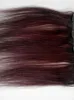 Ny ankomst Brasiliansk Virgin Yaky Hair Weft Clip In Light Yaki Straight Human Hair Extensions 99J Färg