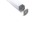 10 X 1M sets/lot 90 degree corners led aluminum profile and right angle alu channel for kitchen or wardrobe lamps