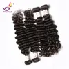 2017 new arrival Um pacote de 8 - 30 polegadas não transformados cabelo indiano onda profunda encaracolado cabelo humano 100% malaysain brasileiro peruvain