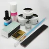 Nail Art Acrylic Powder Pen Brush File Liquid Primer Gel Buf fer Forms Deppen Dish Kits Sets Manicure Tools