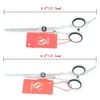 6.0inch 2017 Ny Meisha Cutting Thinning Point Down Curved Dog Shears Professionell Grooming Sax Set Pet Sax Hot, HB0024
