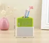 Creative Triangle Pen Holder Desk Calender Plastic Stationery Storage Box Novelty Office Corporation Promotion Advertising Presents