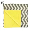 Ins New Baby Chevron Minky Blankets Infant Wave Striped Swaddle Wrap Newborn Swaddling Fashion Stroller Manual Blanket Nursery Bedding