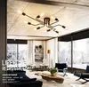 468 têtes multiples tige de plafond en fer forgé Light Retro Industrial Loft Nordic Dome Lampe for Home Dinning Dinning Cafe Bar3730847