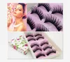 Wholesale - Wholesale- 5 Pairs Women Lady Natural Eye Lashes Makeup Handmade Thick Fake Cross False Eyelashes Tools