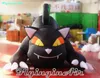 草/戸口ハロウィーン装飾のためのハロウィーンのキャラクター3m鮮やかな膨脹可能な黒い猫