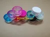 100PCS / LOT FREE SHACK 2G 2ML Liten Round Cream Bottle Jars, 2cc Plastbehållare för spikart Lagringsprovlåda