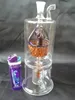 Orange Flower Basket Filter Hookah Glass Bongs Accessories Glass Rökpipor Färgglada Mini Multi-färg Handrör Bästa sked Glas