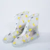 Återanvänd Vattentät PVC Rainshoes Outdoor Female Shoe Cover 4 Färger Dammskyddad Overhoes För Rain Day Carpet Rengöring