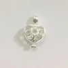 Solid 925 Silver Hollow Peach Heart Medaillet Cage, kan Pearl Beads Hanger Montage, Sterling Zilveren Hanger Montage houden