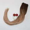 Extensions de cheveux ombrés entiers d'usine couleur 4 décoloration à 18 points forts trame de cheveux humains Remy Extensions de tissage droites Slik 100g2220755