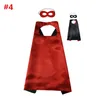 Ren färg dubbel sida cape och mask med 2 olika färger 70 * 70cm kepsar för barn jul Halloween cosplay prop costumes