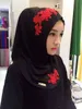 Kobiety Koronki Muzułmańskie Hidżab Drukowane Instant Szale Jersey Modal Szalik Amira Slip On Charves Okładki Damska Headcloth może wybrać kolor 77