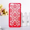 Nouveau Vintage Cour Fleur Mat En Plastique Dur PCl Creux Sur La Peau Translucide Couverture Arrière Cas De Téléphone Iphone 6s plus Iphone 6 4.7