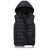 도매- 플러스 사이즈 남성 조끼 웨이스트 코트 겨울 재킷 민소매 따뜻한 두껍게 아웃복 코트 가을과 코트 방수 브랜드 의류 스트라스 2