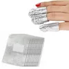 Wholesale- BLUE ZOO 100x Foil Nail Art Soak Off Acrylic Gel Polish Nail Wraps Remover Clean Aluminum 2016 Hot