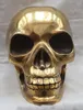 Dekoration kupfer messing fertigkeit menschlicher schädel skeleton menschliche kopf statue skulptur skulptur großhandel fabrik kunst